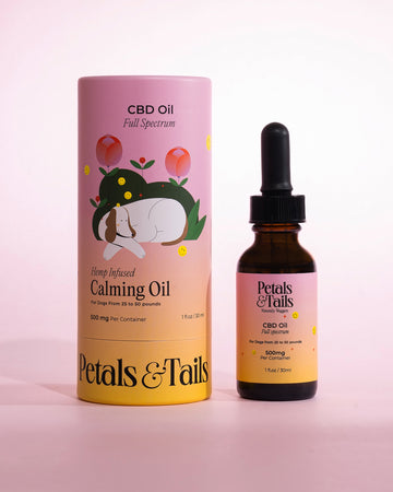 500mg Calming CBD Oil - For Dogs From 25-50lbs – Petals and Tails