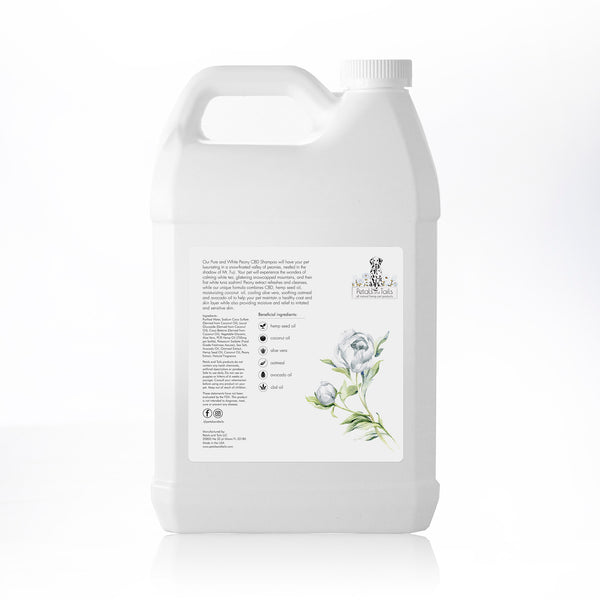 Pure and White Peony CBD Shampoo Gallon